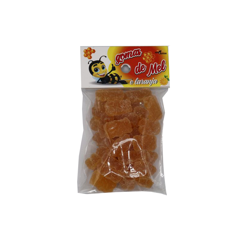 Gomas de mel e laranja 100g
