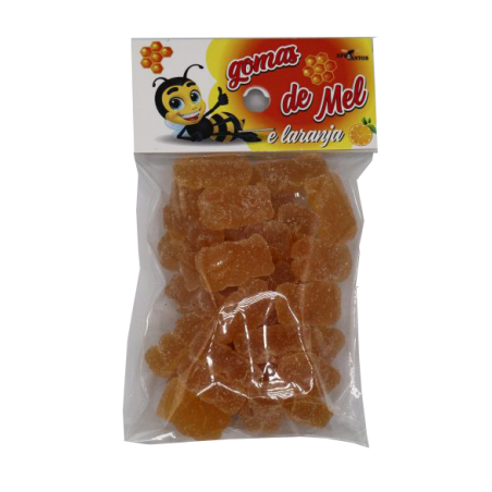 Gomas de mel e laranja 100g