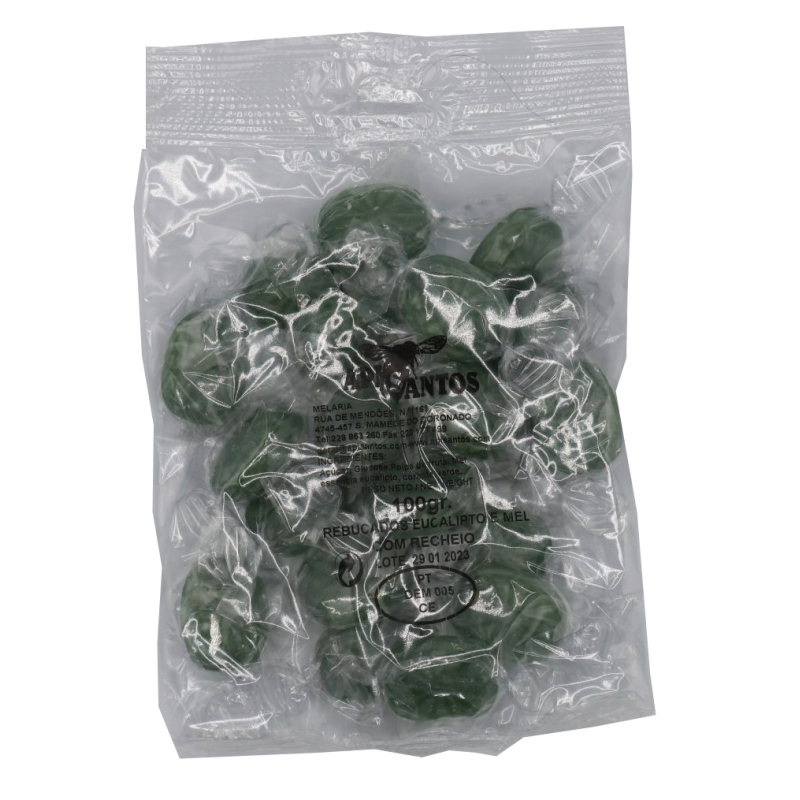 Rebuçados de mel e eucalipto 100g